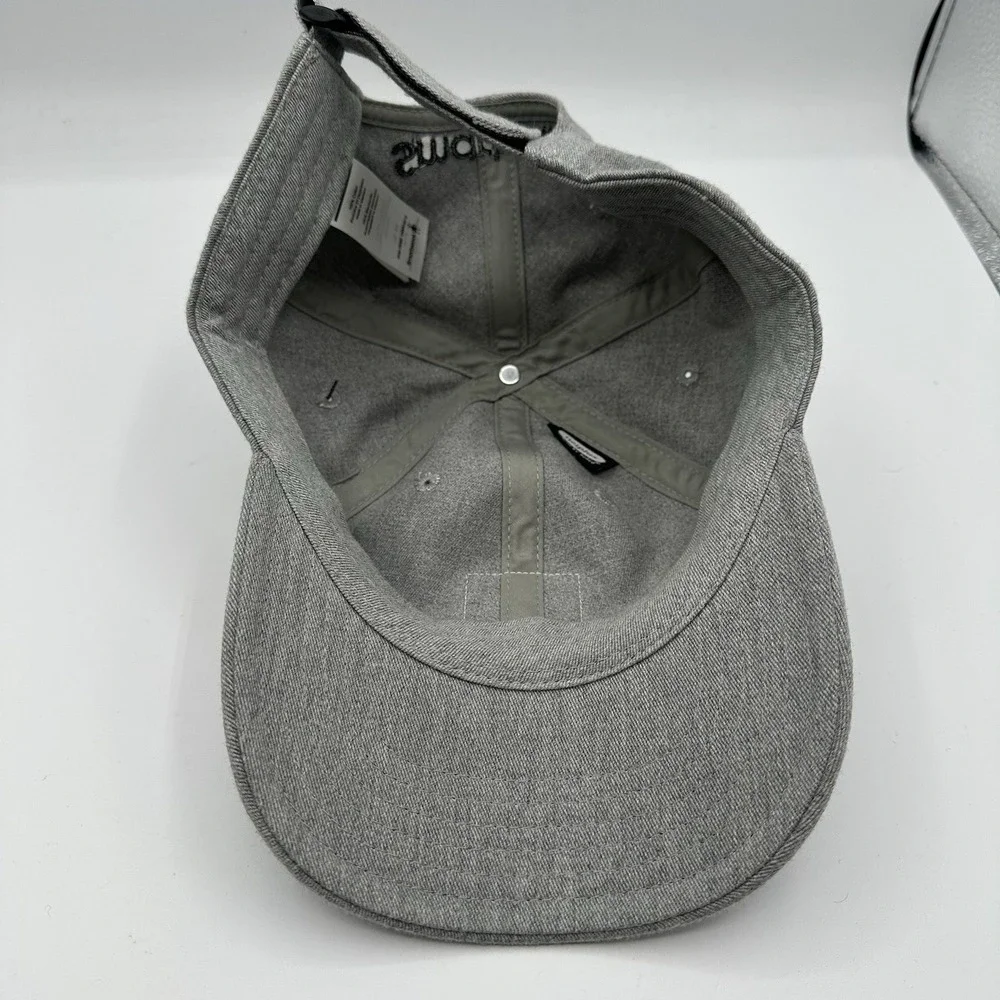 Smartwool Logo Ball Cap Hat Grey Strapback Adjustable‎ OSFM Baseball NWT